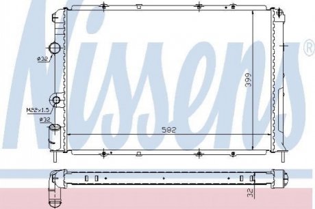 63938A NISSENS Радіатор охолоджування