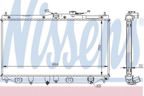 62282A NISSENS Радiатор