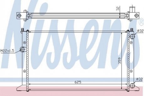 65266 NISSENS Радiатор