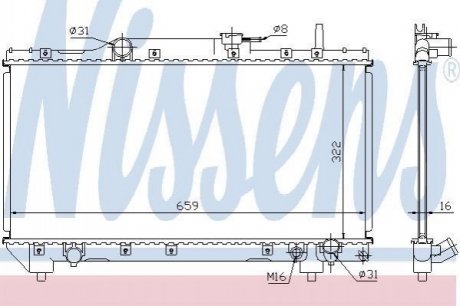 64837A NISSENS Радiатор