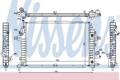 63115A NISSENS Радiатор