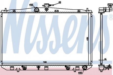 646836 NISSENS Радіатор охолоджування