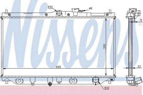 62279A NISSENS Радіатор охолоджування