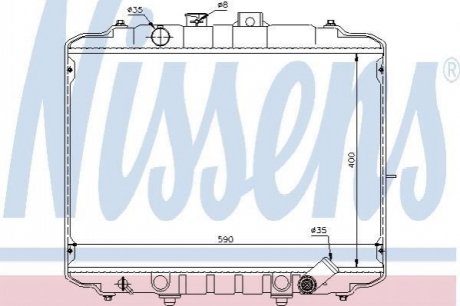 67034 NISSENS Радіатор охолоджування