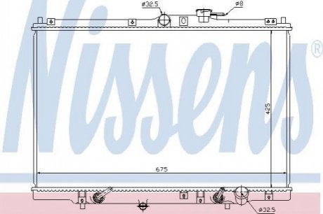 63346 NISSENS Радіатор системи охолодження