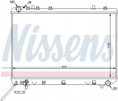 61668 NISSENS Радiатор