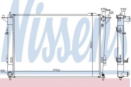 675068 NISSENS Радiатор