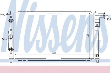 616591 NISSENS Радиатор системы охлаждения