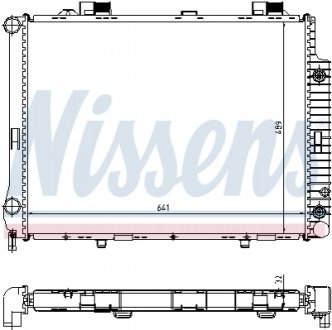 62666A NISSENS Радiатор