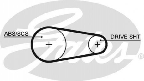 5204XS Gates Ремень ГРМ