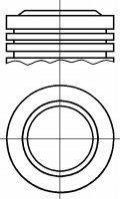 87-426100-00 NURAL Поршень в комплекті на 1 циліндр, STD