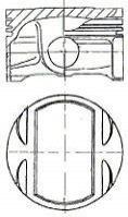 87-307700-00 NURAL Поршень в комплекті на 1 циліндр, STD