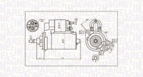 063720713010 MAGNETI MARELLI Стартер