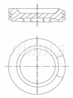 0330401 MAHLE / KNECHT Поршень