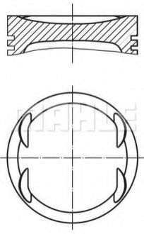 0157600 MAHLE / KNECHT Поршень