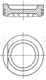 0347802 MAHLE / KNECHT Поршень