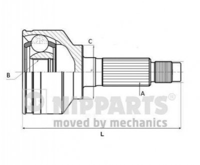 N2820312 NIPPARTS ШРУС