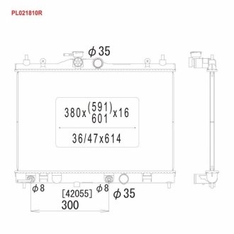 PL021810R KOYORAD Радіатор системи охолодження