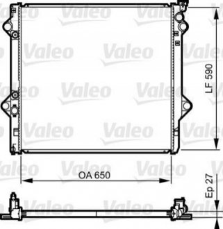 735569 Valeo Радиатор системы охлаждения