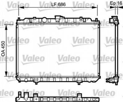 735063 Valeo Радиатор системы охлаждения