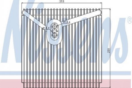 92267 NISSENS Испаритель кондиционера