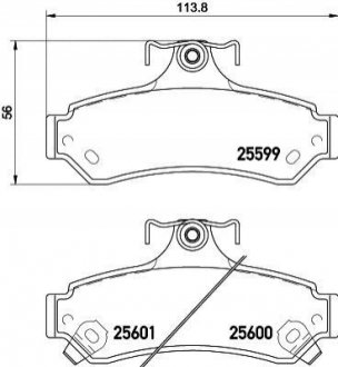 NP1056 NISSHINBO Гальмівні колодки TOYOTA Camry V40/V50 "R "06>>