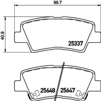 NP6036 NISSHINBO Гальмівні колодки HYUNDAI/KIA Grandeur/Optima "R "10>>