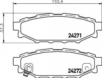 NP7006 NISSHINBO Гальмівні колодки SUBARU Forester/Legacy/Impreza/Outback "R "03>>