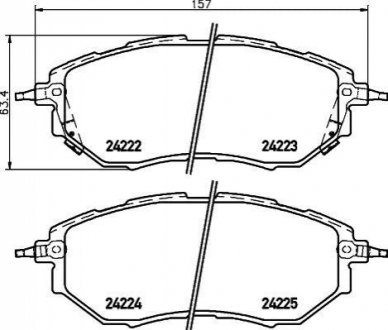 NP7008 NISSHINBO Гальмівні колодки SUBARU Legacy/Outback/Tribeca