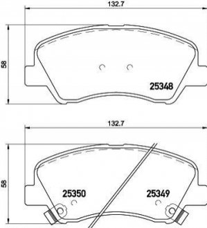 NP6041 NISSHINBO Колодки тормозные дисковые передние Hyundai Accent, i20/Kia rio 1.2, 1.4, 1.6 (11-) (NP6041) NISSHINBO