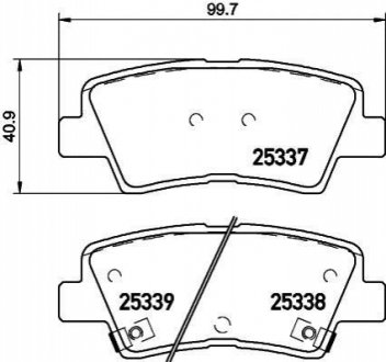 NP6020 NISSHINBO Гальмівні колодки HYUNDAI/KIA Accent/i20/i30/i40/Ceed/Cerato/Rio \'\'R