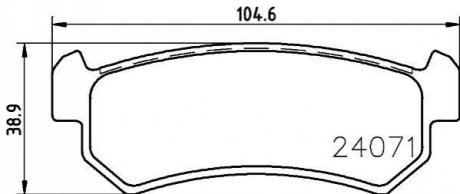 NP6045 NISSHINBO Гальмівні колодки CHEVROLET Lacetti Nubira 05-