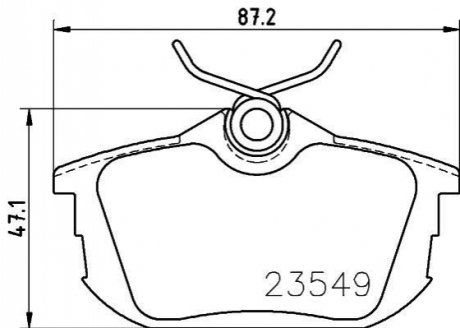 NP3025 NISSHINBO Гальмівні колодки MITSUBISHI/VOLVO Lancer/S40/V40 \'\'R \'\'1.6-2.0 \'\'90-04