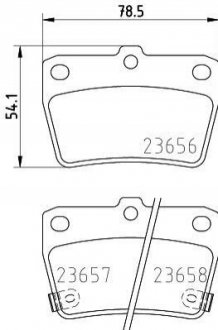 NP1081 NISSHINBO Колодки тормозные дисковые задние Toyota RAV-4/Chery Tiggo 1.8, 2.0, 2.4 (00-) (NP1081) NISSHINBO