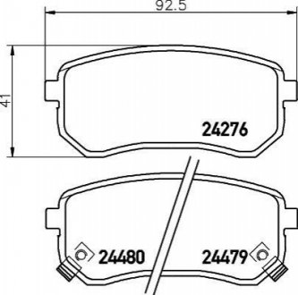 NP6037 NISSHINBO Гальмівні колодки HYUNDAI i10, Kia Picanto Rear