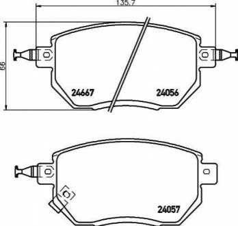 NP2024 NISSHINBO Колодки тормозные дисковые передние Nissan Murano, Qashqai 2.5, 3.5 (07-) (NP2024) NISSHINBO