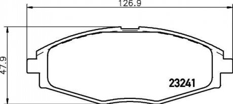 NP6006 NISSHINBO Колодки тормозные дисковые передние Chery QQ/Daewoo Matiz 0.8, 1.0 (03-) (NP6006) NISSHINBO