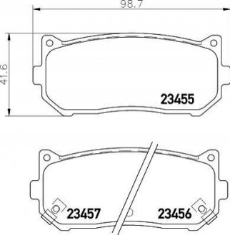 NP6026 NISSHINBO Колодки тормозные дисковые задние Kia Cerato, Carens 1.6, 1.8 2.0 (02-) (NP6026) NISSHINBO