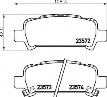 NP7003 NISSHINBO Гальмівні колодки SUBARU Forester/Impreza/Legacy/Outback "R "92-10