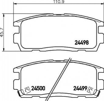 NP6074 NISSHINBO Гальмівні колодки OPEL Antara 06-