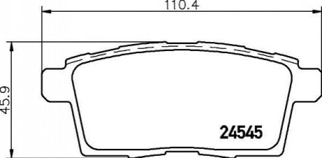 NP5024 NISSHINBO Гальмівні колодки FORD/LINCOLN/MAZDA Edge/MKX/CX-7/CX-9 "R "06>>