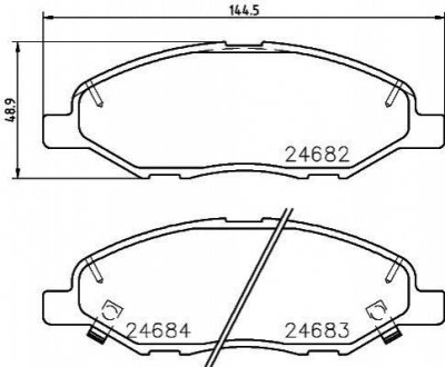 NP2012 NISSHINBO Гальмівні колодки NISSAN Tiida/Note "F "04>>