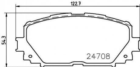 NP1060 NISSHINBO Колодки тормозные дисковые передние Toyota Yaris 1.3, 1.5, 1.8 (05-) (NP1060) NISSHINBO