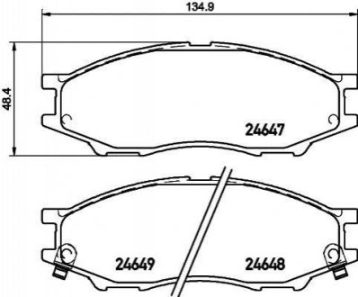 NP2038 NISSHINBO Гальмівні колодки NISSAN Almera "1.6 "F "00-12