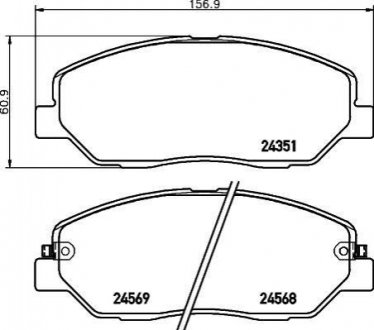 NP6030 NISSHINBO Гальмівні колодки HYUNDAI Santa Fe "06>>