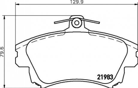 NP3019 NISSHINBO Колодки тормозные дисковые передние Mitsubishi Colt 1.5 (05-12) (NP3019) NISSHINBO