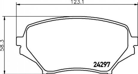 NP5044 NISSHINBO Колодки тормозные дисковые передні Mazda MX-5 1.8, 2.0 (05-15) (NP5044) NISSHINBO