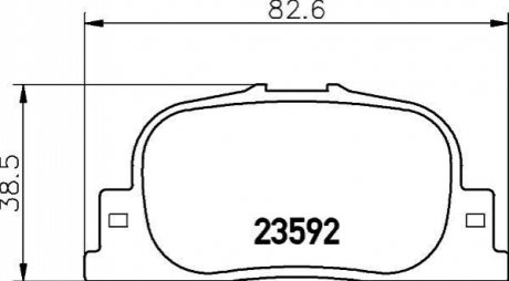 NP1035 NISSHINBO Гальмівні колодки TOYOTA Camry/Camry (Nato)