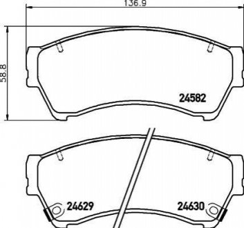 NP5017 NISSHINBO Гальмівні колодки LINCOLN/MAZDA Zephyr/6 "F "04>>