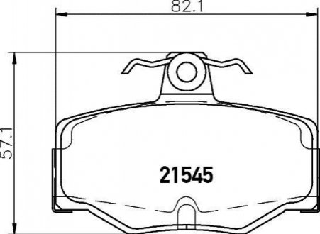 NP2050 NISSHINBO Колодки тормозные дисковые задні Nissan Almera 1.5, 2.2 (03-) (NP2050) NISSHINBO